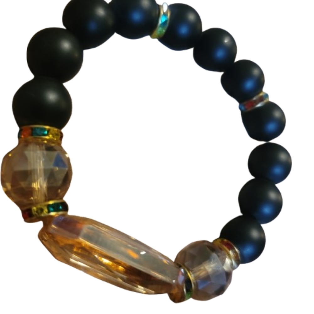 Unisex Krobo Stone Bracelet